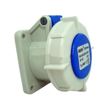 WEIPU/威浦 TYP系列暗装直式工业插座3P 16A 230V IP67 蓝色 5602