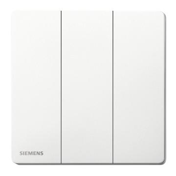 SIEMENS/西门子 16AX三位单控开关雾沙白 荟辰acus系列 5TA31323NC01