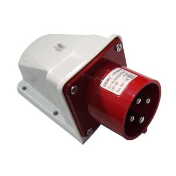 WEIPU/威浦 TYP系列明装器具输入工业插座4P 32A 400V IP44 红色 683
