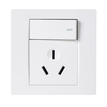 正泰 一开三孔16A面板插座 NEW7-Q41510A