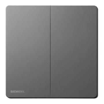 SIEMENS/西门子 16AX二位双控开关深灰银 荟辰acus系列 5TA31243NC05