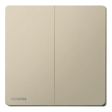 SIEMENS/西门子 16AX二位中途开关香槟金 荟辰acus系列 5TA31253NC04