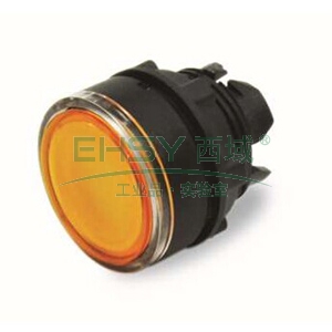 施耐德 塑料带灯按钮头黄色 ZB5AW353C