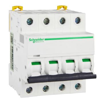 施耐德 微型断路器 iC65H(A9) 4P 6A C型 A9F28406
