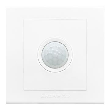 西野 S6系列 三线人体红外感应开关带消防86*86mm；白色 SH-RT-X6(3)