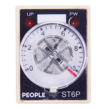 人民电器 时间继电器ST6P-2 10s AC220V 101004029010007