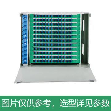 海乐 144芯ODF光纤配线架SC单模满配 19英寸抽拉机架式灰白色喷塑细砂面 P3-144S-SC
