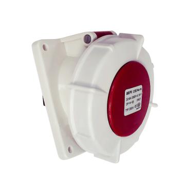 WEIPU/威浦 TYP系列暗装斜式工业插座5P 32A 400V IP67 红色 3824