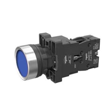 施耐德 平头带灯按钮24VAC/DC 蓝色1NO XA2EW36B1