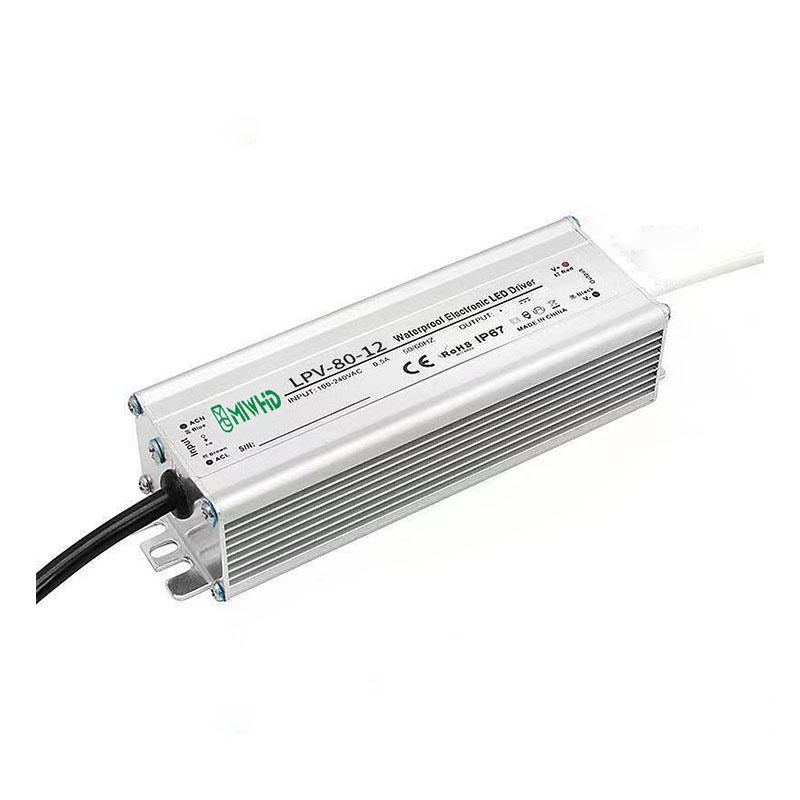 梅兰日兰 LPV-80系列LED防水恒压型开关电源80W 12V 0-6.7A LPV-80-12V