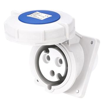 倍港 第三代暗装工业倾斜插座IP67-16A3芯 SIN1475