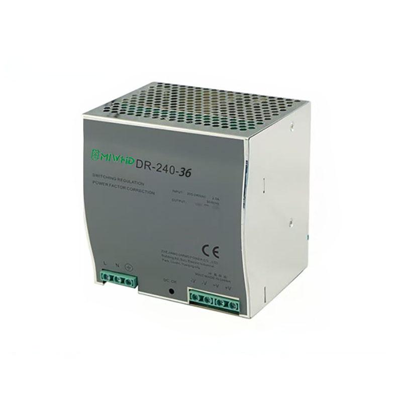 梅兰日兰 DR-240系列导轨型单组输出开关电源240W 36V 0-6.6A DR-240-36V