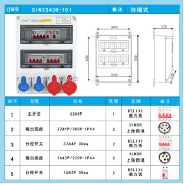 倍港 插座箱 SIN3343B-101