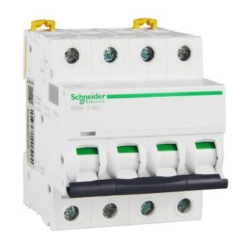 施耐德 微型断路器 iC65N(A9) 4P 40A C型 A9F18440