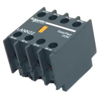 施耐德 EasyPact D3N接触器辅助触点模块2NO+2NC LANN22N