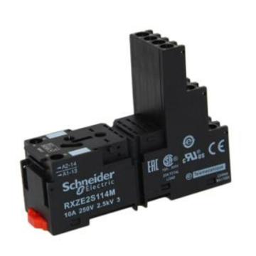 施耐德 中间继电器混合式底座4CO RXZE2M114M