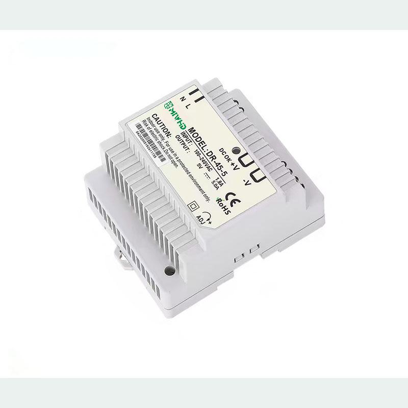 梅兰日兰 DR-45系列导轨型单组输出开关电源45W 5V 0-5A DR-45-5V