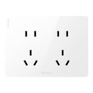 公牛 双联二三极连体插座 G59Z423，