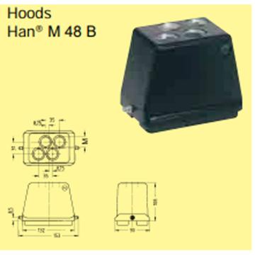 HARTING 上壳，用于恶劣环境的Han 48B系列 19370480401