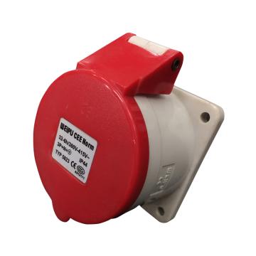 WEIPU/威浦 TYP系列暗装直式工业插座5P 32A 400V IP44 红色 5823