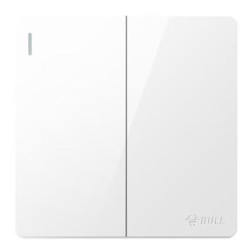 公牛 二位单极带荧光开关 G59K211，