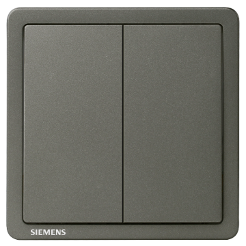 SIEMENS/西门子 10AX 二位双控开关烟金灰 致典 Adela系列 5TA14233NC06
