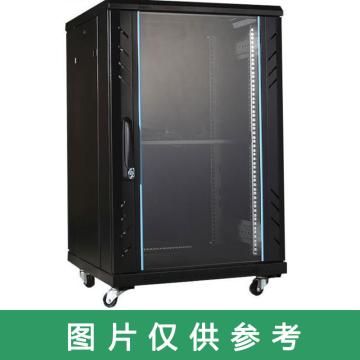 Toten/图腾 22U标准网络机柜1200mm*1000mm*600mm，玻璃门，黑色 G26022