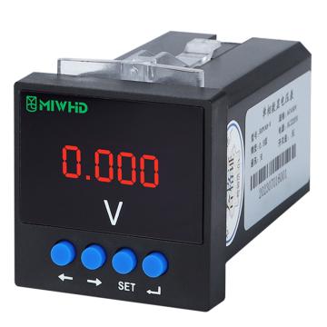 梅兰日兰 单相数显电压表SUPU48-V，MLRL19SUPU48-V 220v 1A-5A SUPU48-V