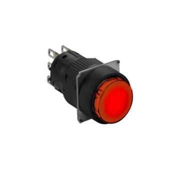 施耐德 自锁定带灯按钮圆形 红色 24V 1NO/NC XB6EAF4B1F
