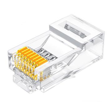 山泽 Cat6六类RJ45千兆网线接头水晶头 镀金工程级 WL-6100