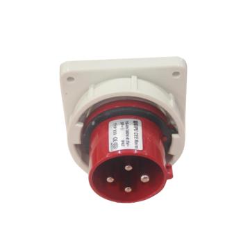 WEIPU/威浦 TYP系列暗装直式器具输入工业插座4P 16A 400V IP67 红色 833
