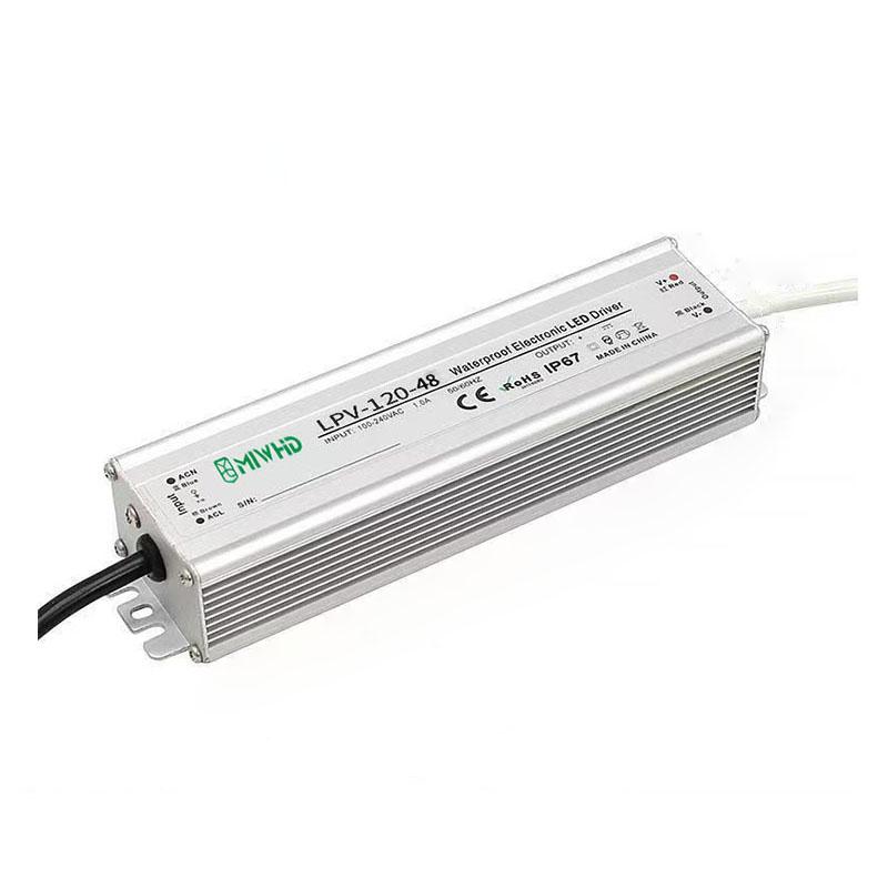 梅兰日兰 LPV-120系列LED防水恒压型开关电源120W 48V 0-2.5A LPV-120-48V