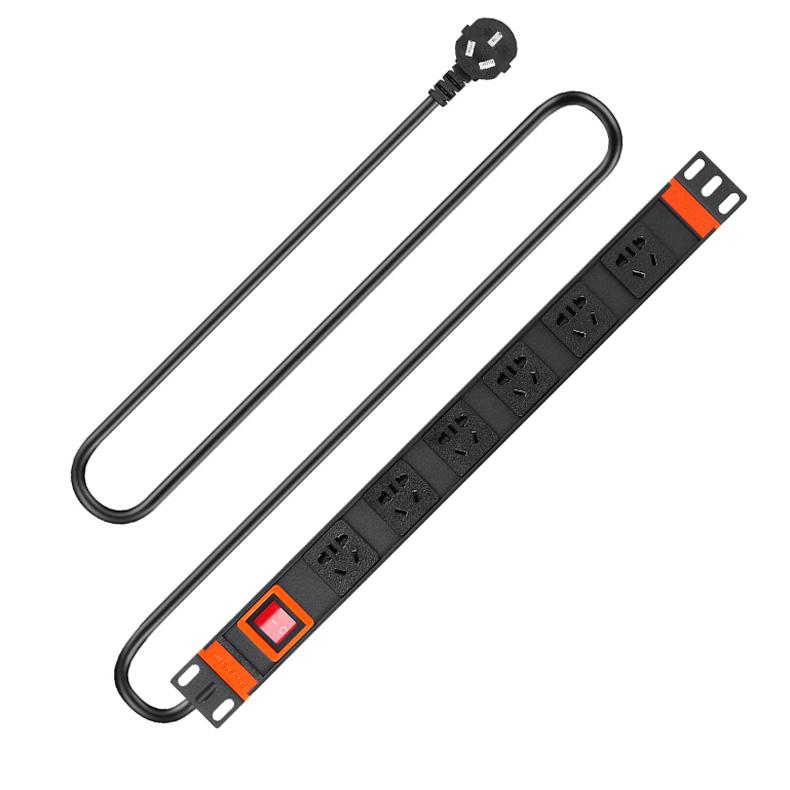 包尔星克 PDU机柜专用电源插座6位，10A，2米 MD6W0020