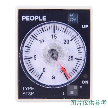 人民电器 时间继电器ST3P A-A AC380V 101004028010007