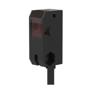 明治 方型光电传感器对射，线缆2m，检测距离：0-800mm，NPN常开，红外光，（小尺寸方型） PTJ-T80NO-I