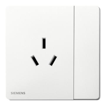 SIEMENS/西门子 16A三极插座带单控开关雾沙白 荟辰acus系列 5UB31933NC01