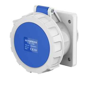 上曼 附加插座领航系列 IP67 蓝色 电流：32A 芯数：3 电压：230V 230