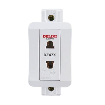 DELIXI/德力西 DZ47X 模数化插座 单相两极 10A DZ47X210