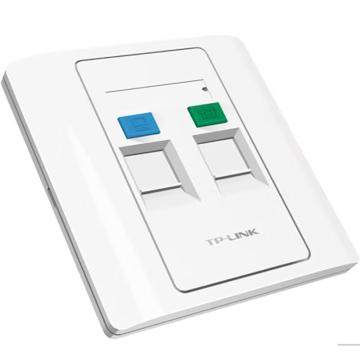 TP-LINK/普联 86型双口信息面板(空板需另购模块) TL--EF002