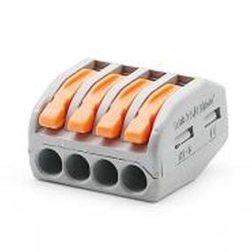 ELECALL/伊莱科 快速接线端子 按压式家用接线器 PCT-214一进三出