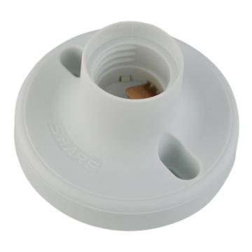 西野 小型80mmE27螺口平圆灯座80*50mm 白色 SHB-E27H-82-01
