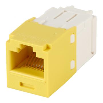 泛达 MiniCom CAT6黄色非屏蔽网络铜模块 CJ688TGYL