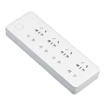 正泰 接线板4位五孔+4位两孔 总控开关 Sunrise 1-1244(3m)