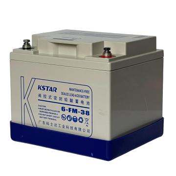 KSTAR/科士达 12V38AH固定性密封免维护蓄电池 6-FM-38