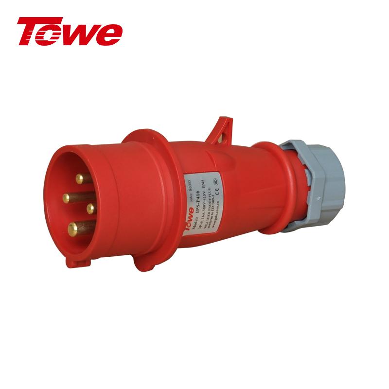 同为 工业连接器16A 四芯 公头 IPS-P416