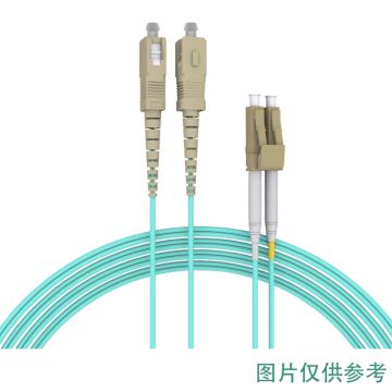 科兰通讯 ST-ST光纤跳线万兆OM3 50/125 双工 LSZH 2米 FPC-M3TT-7F 水蓝色