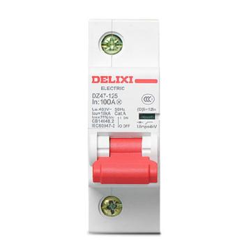 DELIXI/德力西 微型断路器DZ47-125 1P li(C) 100A DZ471251C100