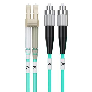 海乐 万兆多模双芯铠装防鼠咬光纤跳线LC-FC接口3米 HJ-2LC-FC-MTK3