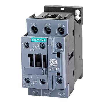 SIEMENS/西门子 3RT5/6 交流接触器(交流线圈)3RT60231AN20 3RT6023-1AN20 AC220V 50/60HZ 9A 1NO/1NC