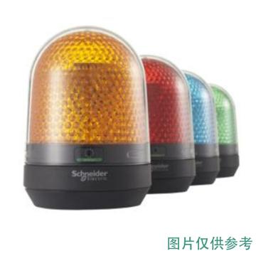 施耐德 进口 XVR旋转声光报警器无马达报警灯，AC100～230V，红色，带蜂鸣器 XVR3M04S